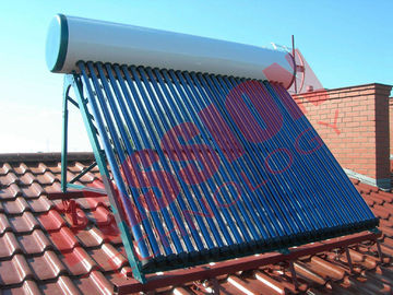Calentador de agua solar plano del tejado, calentador de agua solar del tubo de cobre para lavarse