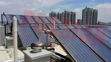 Colector solar para el sistema de calefacción del hotel, colector de la placa plana del CE de calor solar de cobre del tubo