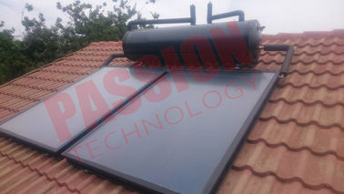 Calentador de agua solar montado en el techo de acero inoxidable 316, sistema de agua caliente solar