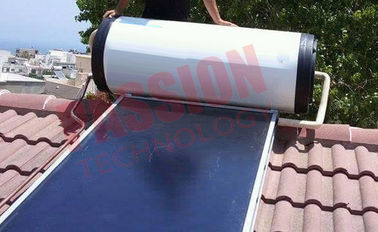 Calentador de agua caliente del colector termal solar de la placa plana, calentador de agua solar montado en el techo