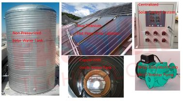 3000L 5000L centralizó el colector solar azul solar de la placa plana de la capa del calentador de agua