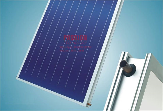Calefacción termal solar de Chrome de la placa plana del titanio azul negro del colector solar 2m2