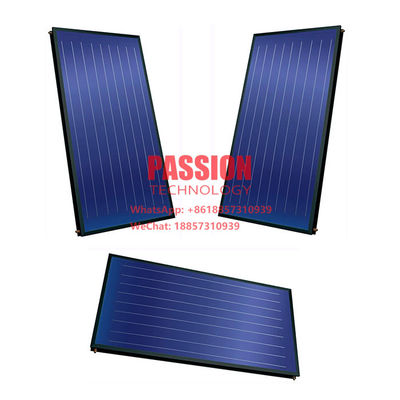 Colector termal solar del agua de la placa plana del titanio azul solar de Heater Blue Coating Flat Collector