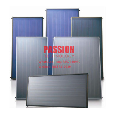 Calentador de agua solar de Chrome del agua de Heater Blue Titanium Solar Thermal del colector de placa plana de la película azul solar negra del colector