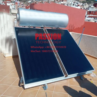 300L presurizó el calentador de agua solar del agua de la placa plana de Heater Blue Solar Thermal Flat de la pantalla plana solar del colector 250L