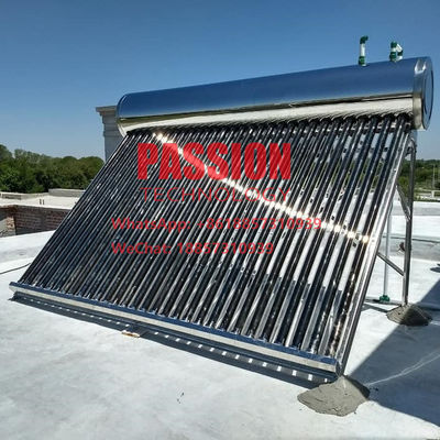 colector solar solar solar de acero inoxidable lleno del tubo de vacío del tanque de agua del acero inoxidable del calentador de agua 300L 304 250L 304
