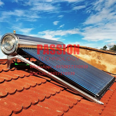 calentador de agua solar de acero inoxidable solar de alta presión del sistema de calefacción 0.6MPa 300L
