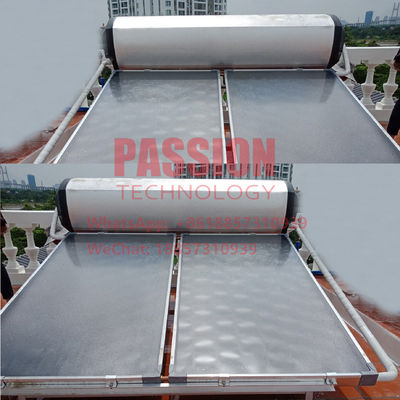 Colector solar de Heater Black Chrome Flat Panel del titanio del agua solar azul de la placa plana