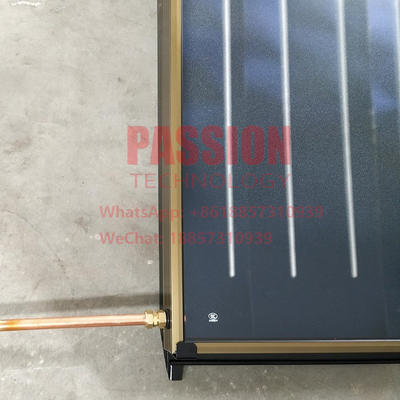 calentador de agua solar de la placa plana 3m2 del colector solar 200L de la presión de cobre roja del acuerdo