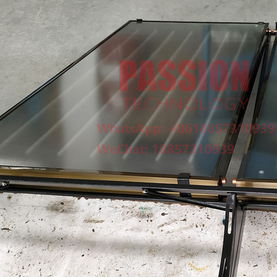 Calentador de agua solar de alta presión solar azul del colector 2000L de la placa plana del titanio