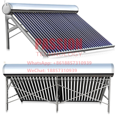 colector solar solar evacuado de la presión baja del calentador de agua del tubo 300L 304 250L