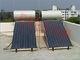 Calentador de agua solar de la pantalla plana de titanio azul de acero coloreado integrado para el tejado echado