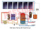 Placa plana compacta Calentador solar de agua Recubrimiento de película azul Colector solar