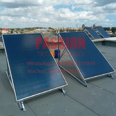 calentador de agua solar del color 2m2 de la placa plana de la pantalla plana azul del colector solar 200L