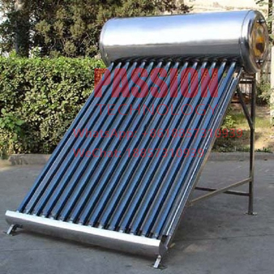 colector solar de Heater Non Pressure Vacuum Tube del agua del acero inoxidable 200L 304