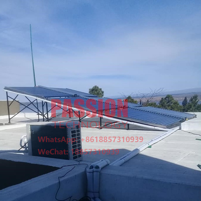 60tubes no ejercen presión sobre el calentador de agua 3000L del hotel del tubo de vidrio del colector solar