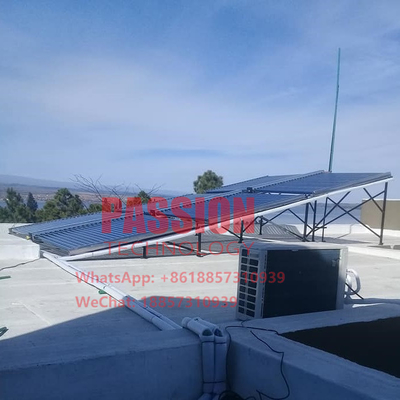 60tubes no ejercen presión sobre el calentador de agua 3000L del hotel del tubo de vidrio del colector solar