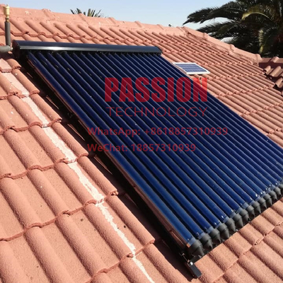 24 tubos tubo de calor colector de calefacción solar 240L calentador de agua solar a presión